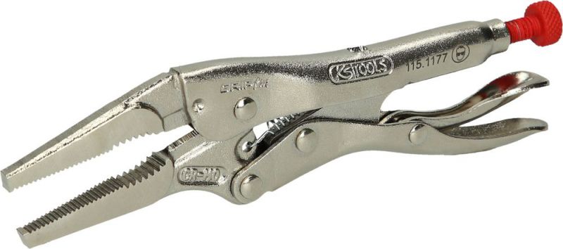 KS TOOLS Pinces étaux à bec long - 115.1177
