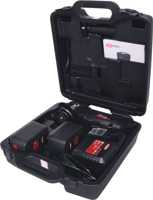 KS TOOLS Meuleuse sur batterie 7000 Tr/min, avec 2 batteries et chargeur - 515.4111