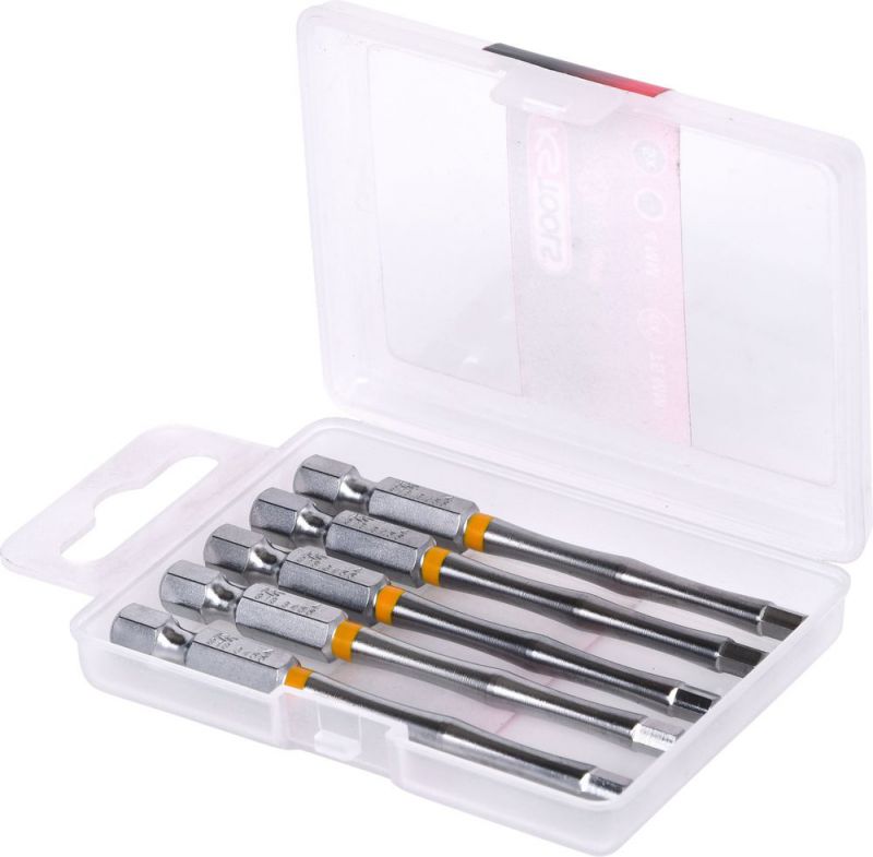 KS TOOLS 1/4" Embouts six pans intérieurs TORSIONpower, 75 mm, 4 mm, pack de 5 - 918.3456