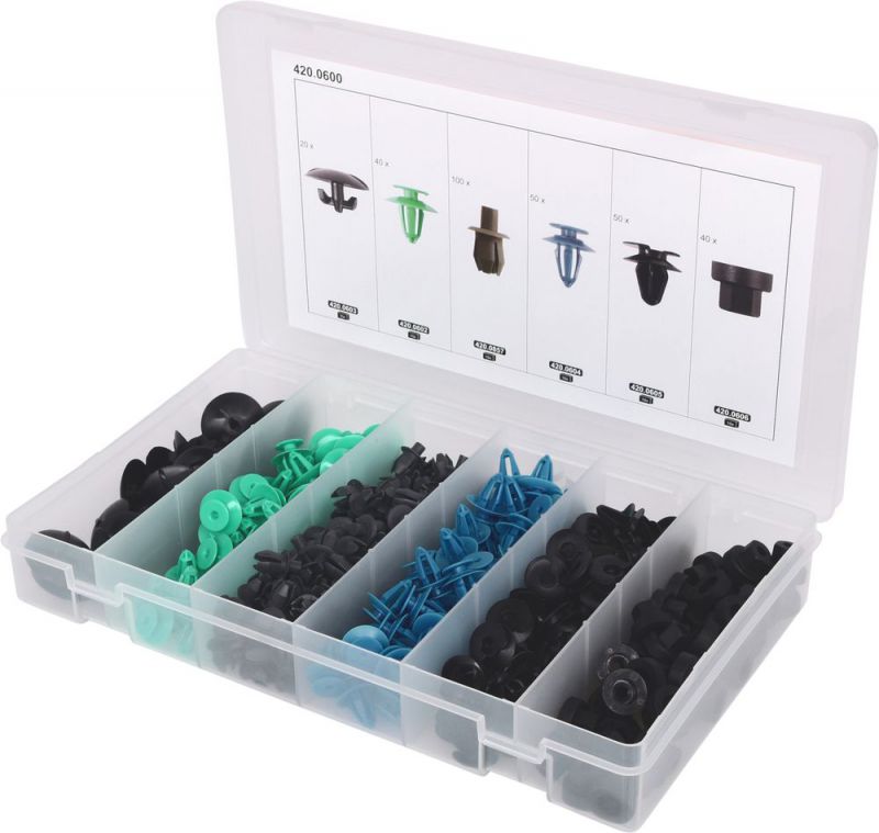 KS Tools Befestigungs-Clip-Satz für Opel, 300-tlg - 420.0600