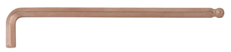 KS Tools BERYLLIUMplus Innensechskant-Winkelstiftschlüssel, lang 6 mm, mit Kugelkopf - 962.0463