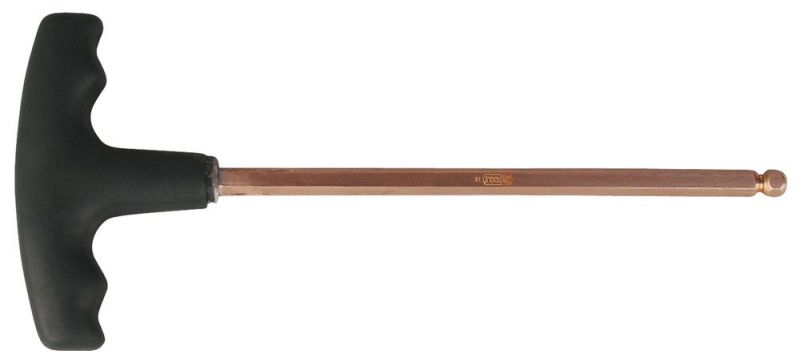 KS Tools BERYLLIUMplus Innensechskant-Winkelstiftschlüssel, T-Griff 4 mm ,mit Kugelkopf  - 962.0961