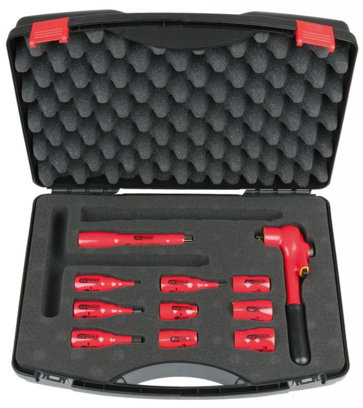 KS TOOLS 3/8" Coffret de douilles isolées, 11 pcs - 117.1887