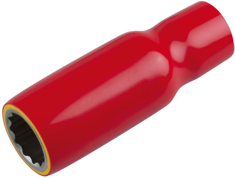 KS TOOLS Douille 3/8" avec revêtement isolant, longue, 22 mm - 117.3883