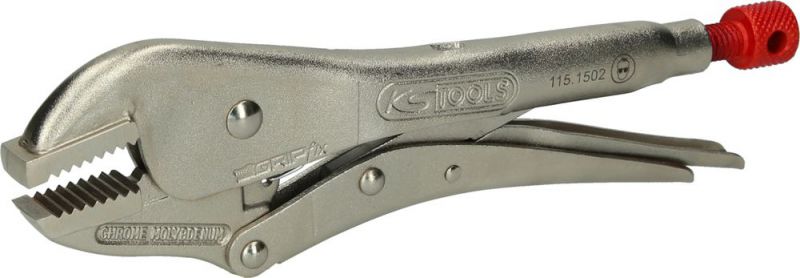 KS TOOLS Pince étau, mâchoire droite, 45,5mm, L=225mm - 115.1502