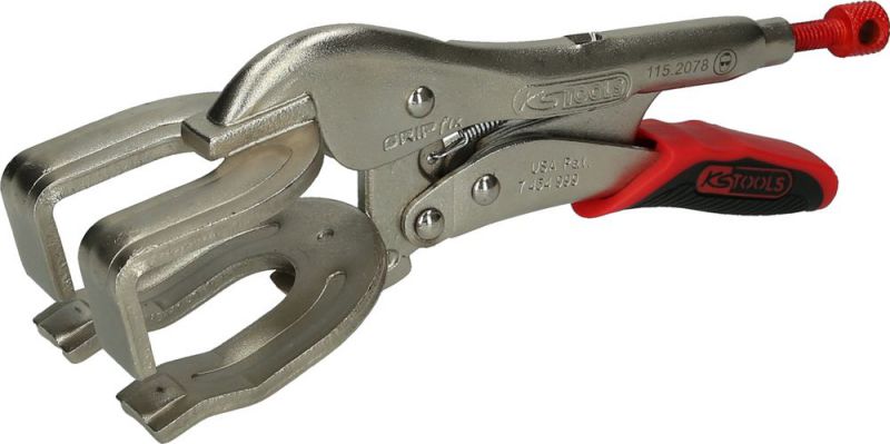 KS TOOLS Pince étau à souder avec système douverture / fermeture facile, 45mm, L=220mm - 115.2078