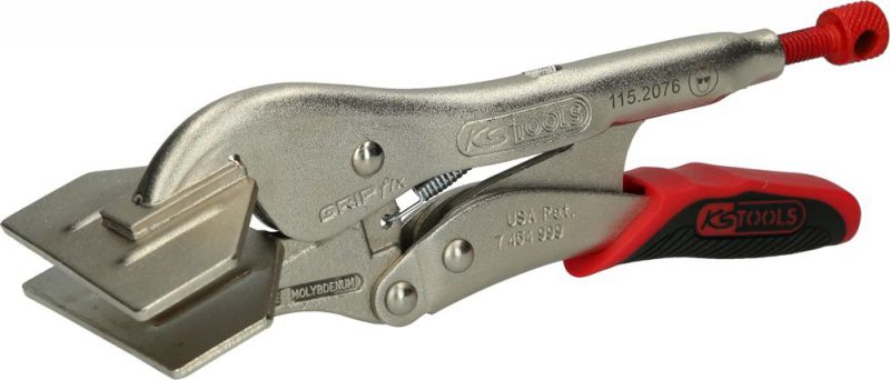 KS Tools Breitmaul-Flachbacken-Gripzange mit Easy-Release, 205mm - 115.2076