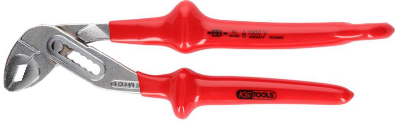 KS Tools 1000V Wasserpumpenzange mit Sicherungsöse für Sicherheitsleine - 117.2205