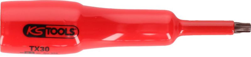KS Tools 1/2" Bit-Stecknuss mit Schutzisolierung für Torx-Schrauben, T25, lang - 117.2445