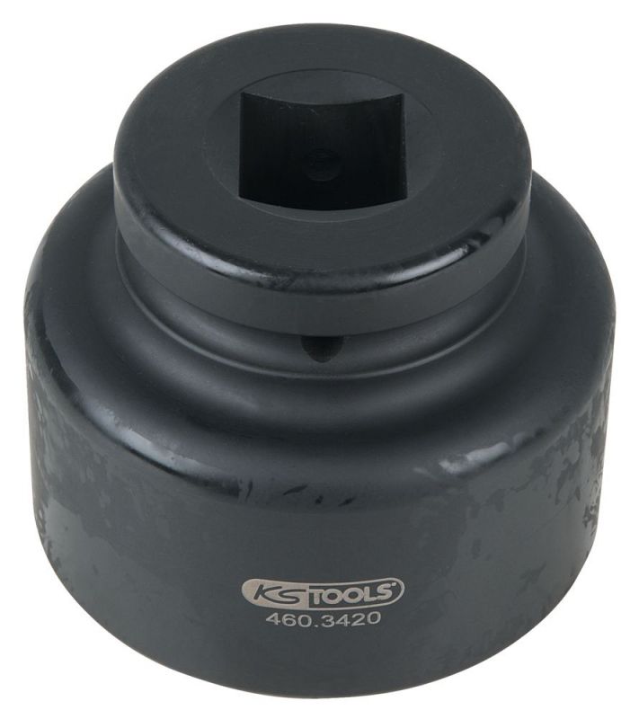 KS Tools 1" Achsmuttern-Schlüssel, 8-kant, kurz, 75 mm - 460.3420