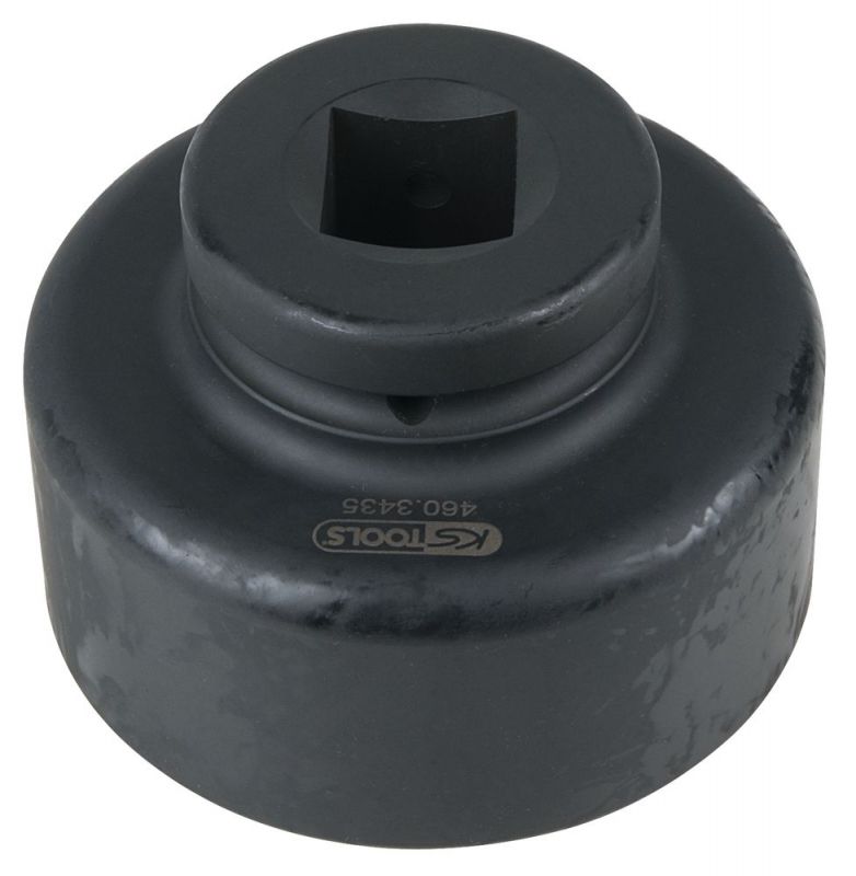 KS Tools 1" Achsmuttern-Schlüssel, 8-kant, kurz, 90 mm - 460.3435