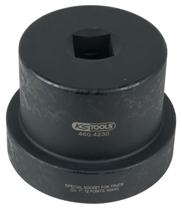 KS Tools 1" Achsmuttern-Schlüssel mit Führungsbund, 12-kant, 90 mm - 460.4230