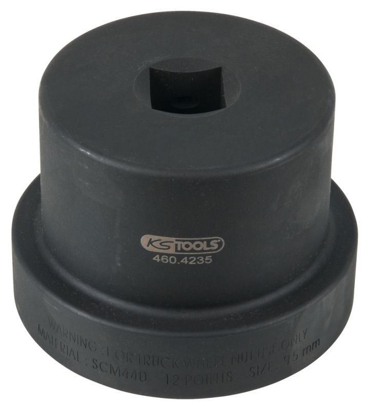 KS Tools 1" Achsmuttern-Schlüssel mit Führungsbund, 12-kant, 95 mm - 460.4235