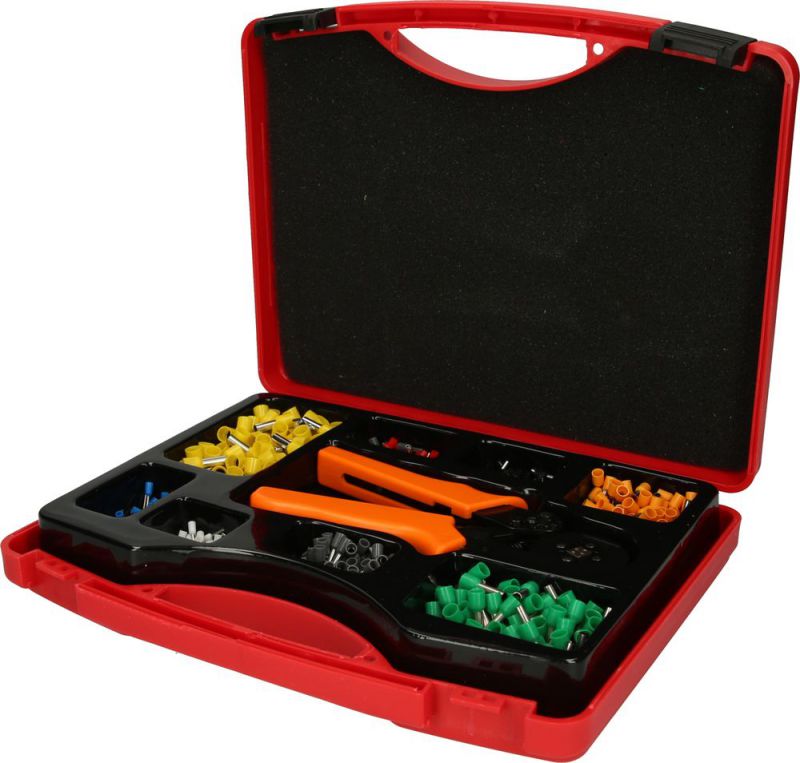 KS Tools Sortiment Drahtendhülse mit Crimpzange, 0,25 mm² - 6,0 mm², 1001-tlg - 970.0840