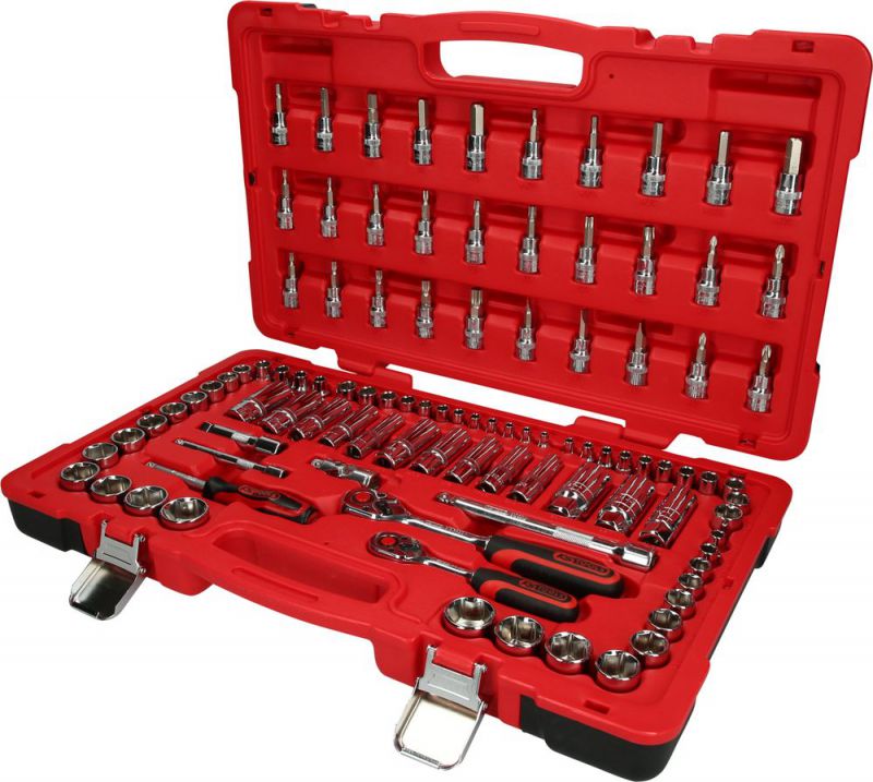 KS TOOLS 1/4"+3/8" CHROMEplus Coffret de douilles, 100 pcs - 958.0699