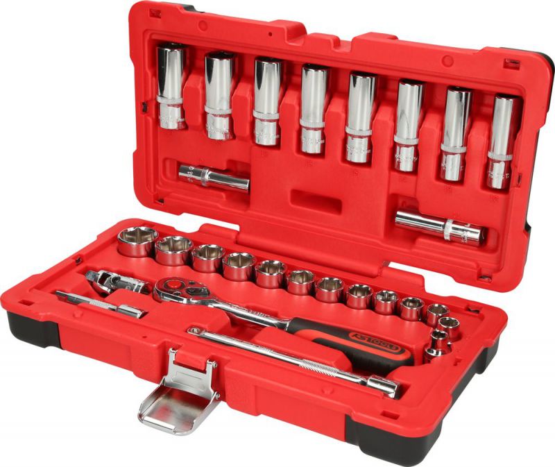 KS TOOLS 3/8" CHROMEplus Coffret de douilles, 27 pcs - 958.0627