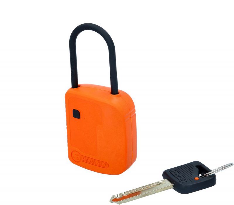 KS TOOLS Cadenas de condamnation, orange, matériau composite, 38 mm - 117.0220