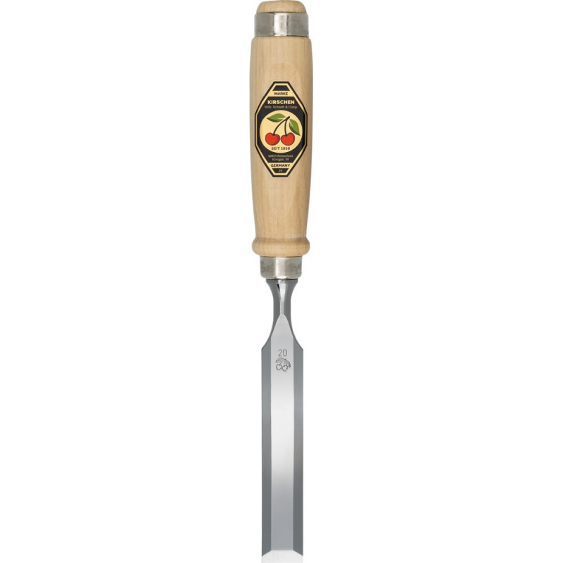 KIRSCHEN Stechbeitel mit Weißbuchenheft geschwungene Form 20 mm - 1051020