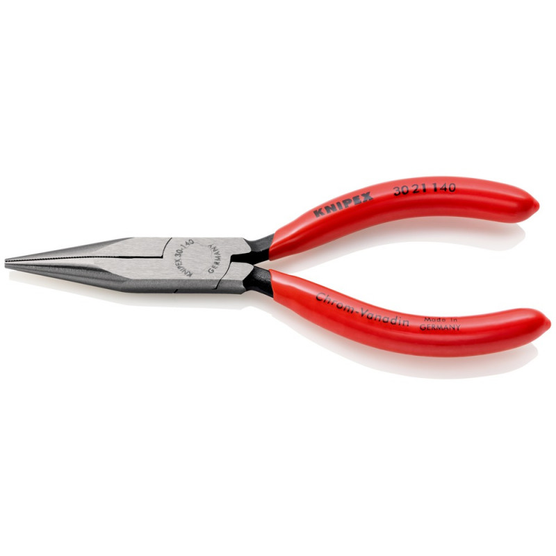 KNIPEX (30 21 140 SB) Langbeckzange mit Kunststoff überzogen schwarz atramentiert
