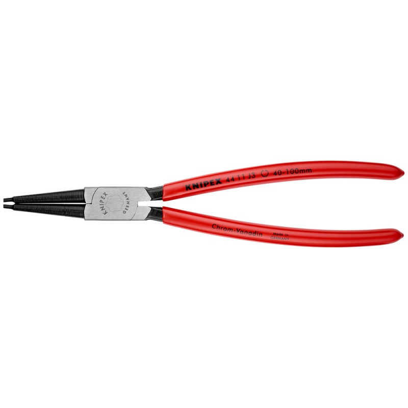 KNIPEX (44 11 J3 SB) Sicherungsringzange für Innenringe in Bohrungen mit Kunststoff überzogen schwarz atramentiert
