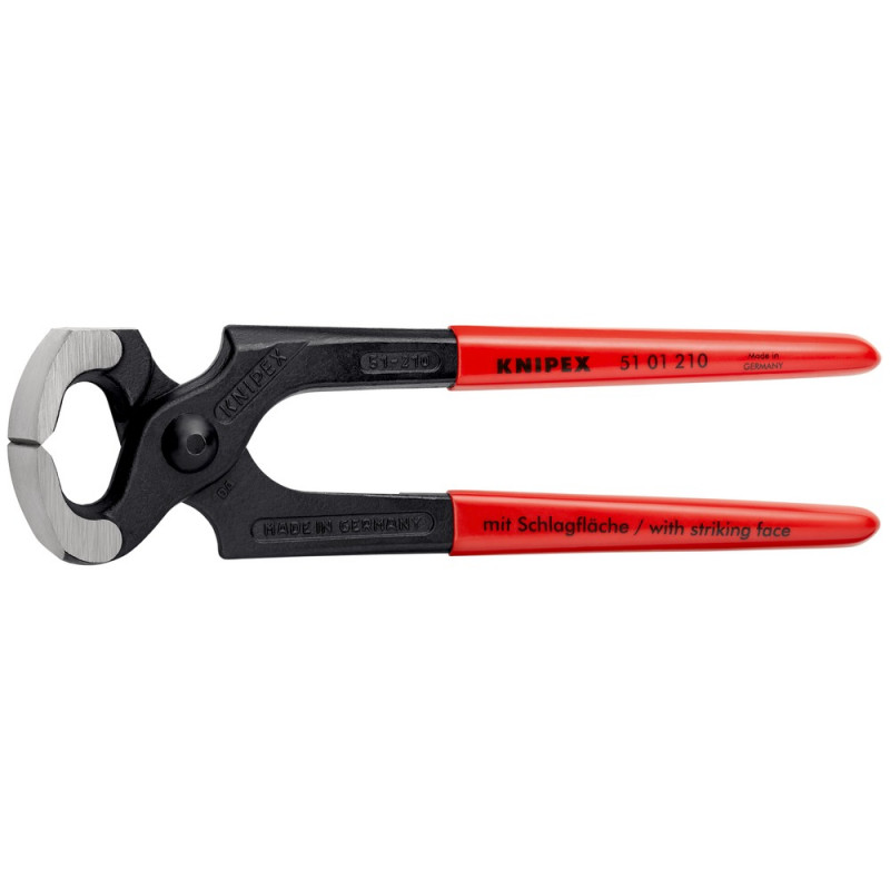 KNIPEX (51 01 210 SB) Hammerzange mit Kunststoff überzogen schwarz atramentiert