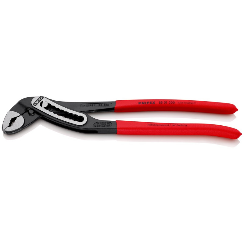 KNIPEX (88 01 300 SB) KNIPEX Alligator® Wasserpumpenzange mit rutschhemmendem Kunststoff überzogen schwarz atramentiert
