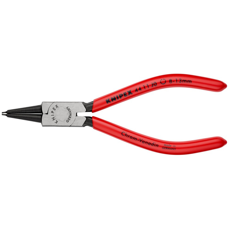 KNIPEX (44 11 J0 SB) Sicherungsringzange für Innenringe in Bohrungen mit Kunststoff überzogen schwarz atramentiert