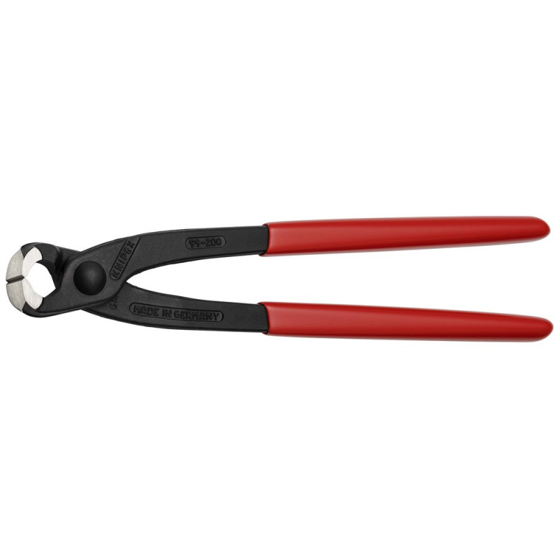 KNIPEX (99 01 200) Monierzange (Rabitz- oder Flechterzange) mit Kunststoff überzogen schwarz atramentiert
