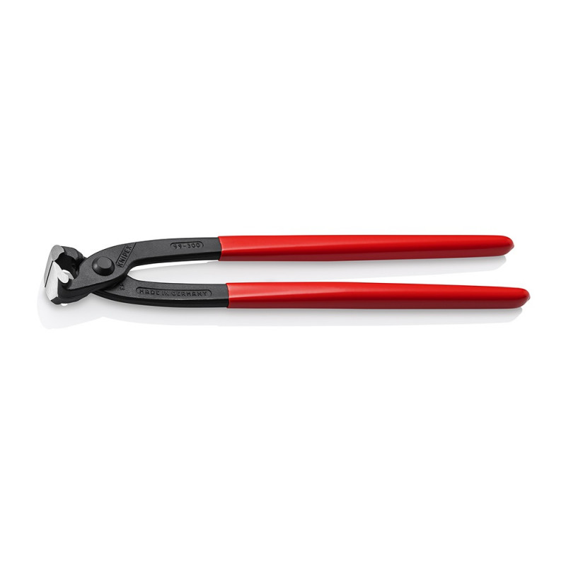 KNIPEX (99 01 300 SB) Monierzange (Rabitz- oder Flechterzange) mit Kunststoff überzogen schwarz atramentiert