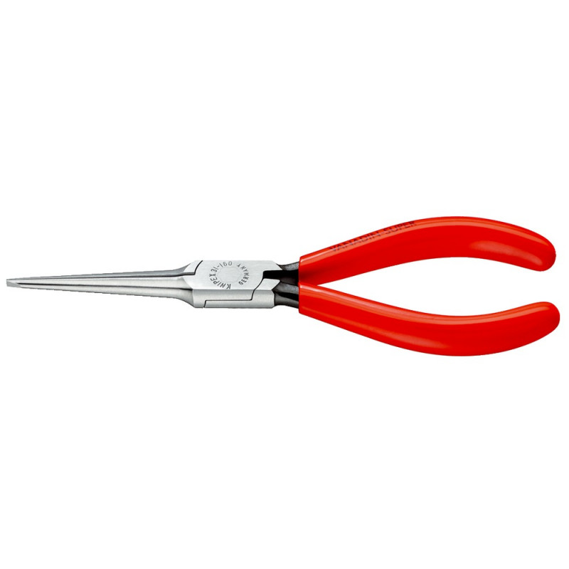 KNIPEX (31 11 160 SB) Greifzange (Nadelzange) mit Kunststoff überzogen schwarz atramentiert