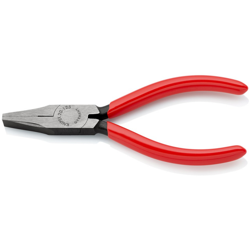 KNIPEX (20 01 125) Flachzange mit Kunststoff überzogen schwarz atramentiert