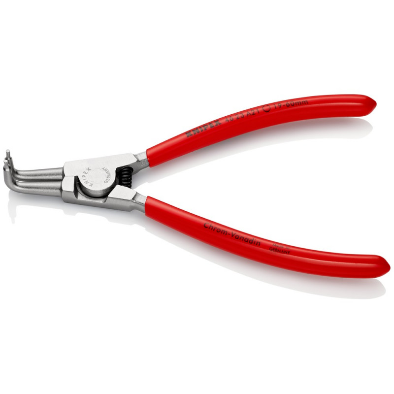 KNIPEX (46 23 A21) Sicherungsringzange für Außenringe auf Wellen mit Kunststoff überzogen verchromt