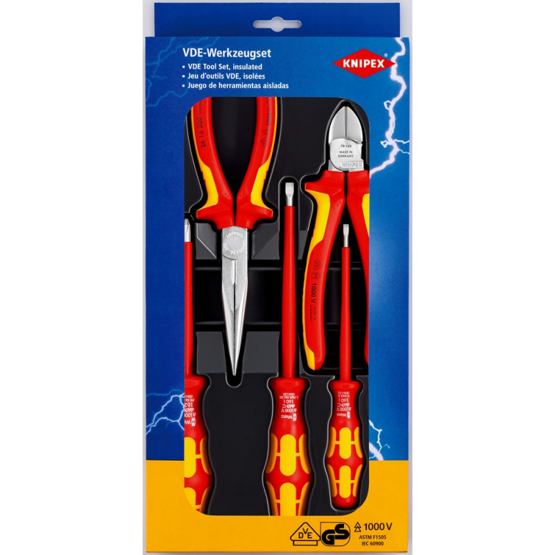 KNIPEX (00 20 13) VDE-Werkzeugsatz 5-teilig