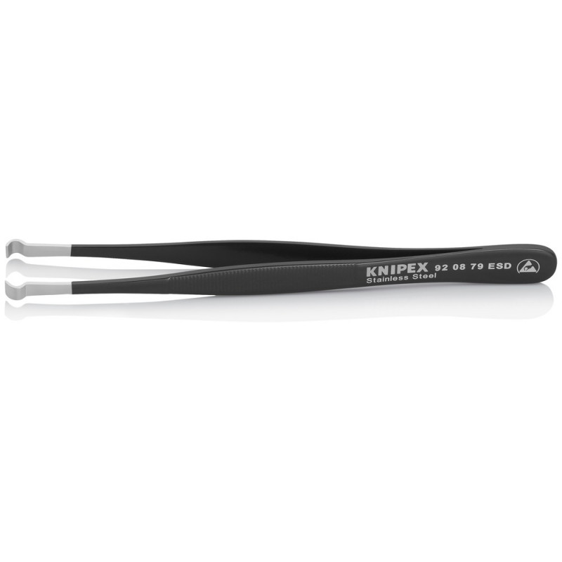 KNIPEX (92 08 79 ESD) Positionierpinzette ESD Geriffelt