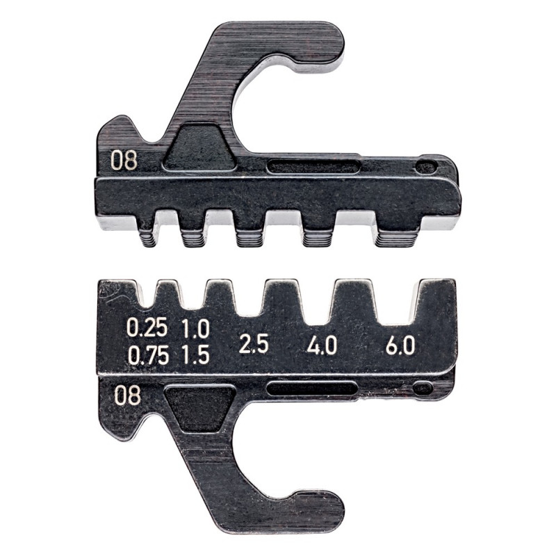 KNIPEX (97 39 08) Crimpeinsatz für isolierte + unisolierte Aderendhülsen 0,25 - 6 mm²