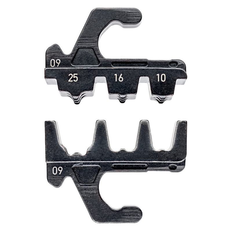 KNIPEX (97 39 09) Crimpeinsatz für isolierte + unisolierte Aderendhülsen 10 / 16 / 25 mm²