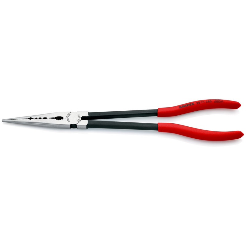 KNIPEX (28 71 280 SB) Montierzange mit Querprofilen mit Kunststoff überzogen schwarz atramentiert