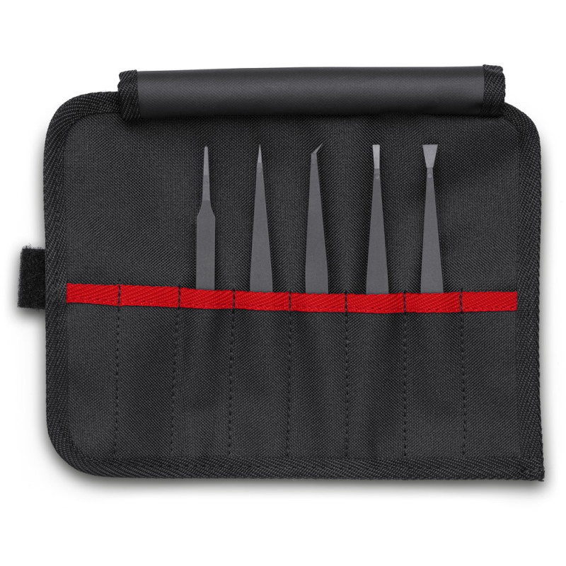 KNIPEX (92 00 05 ESD) Kunststoffpinzetten-Set ESD 5-teilig
