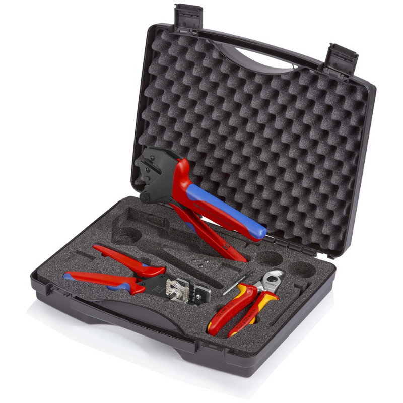 KNIPEX (97 91 03) Werkzeugkoffer für Photovoltaik 1 x 12 12 12, 1 x 95 16 165, 1 x 97 43 200 A
