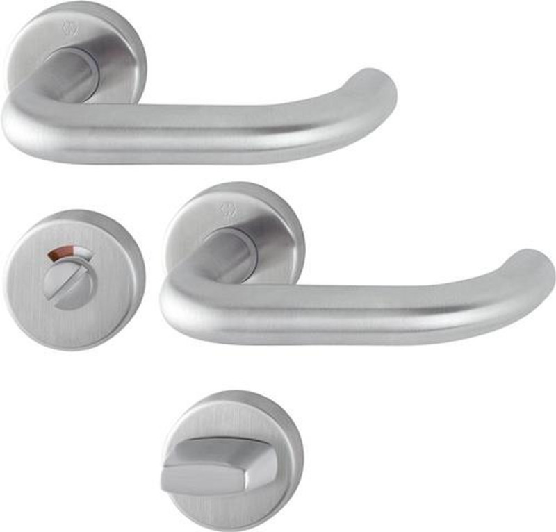 NW-HOPPE Rosettengarnitur (für Türstärke 37-42 mm / U-Form RWSK/OL) - 3290040
