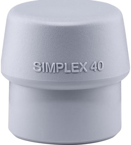 Halder Schonhammerkopf (Kopf-Ø 40 mm / TPE-mid grau mittelhart) - 3203.040