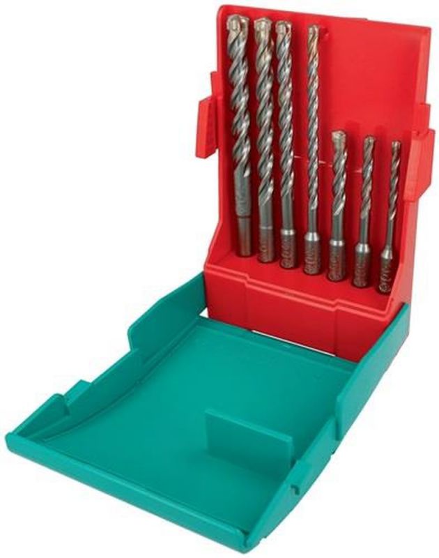 Heller Hammerbohrersatz (7-teilig SDS-plus / Kunststoffbox) - 26813