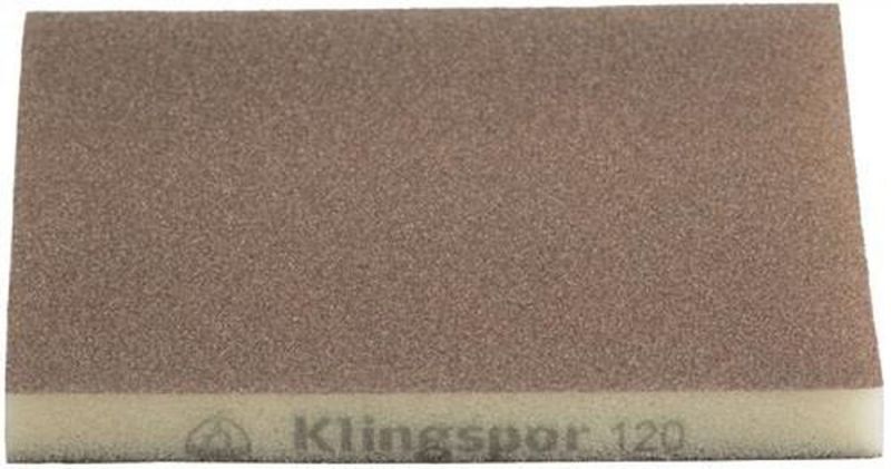 KLINGSPOR Schleifschwamm (L123xB96mm Körnung 220 / soft / Inhalt: 100 Stück) - 125282