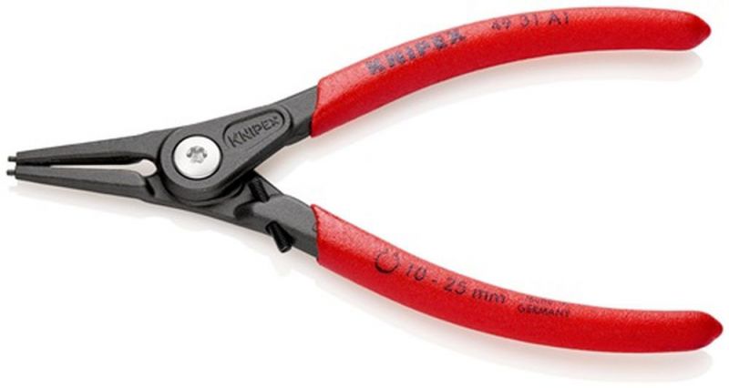 NW-KNIPEX Präzisionssicherungsringzange (für Wellen Ø 10 - 25 mm / mit Spreizbegrenzung) - 49 31 A1