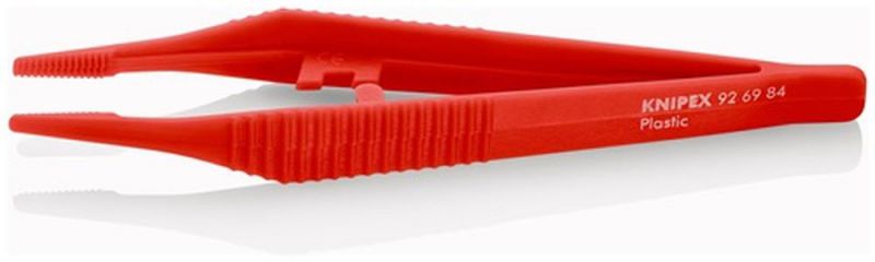 NW-KNIPEX Kunststoffpinzette (Länge 130 mm gerade / Spitzenbreite 3,5 mm) - 92 69 84