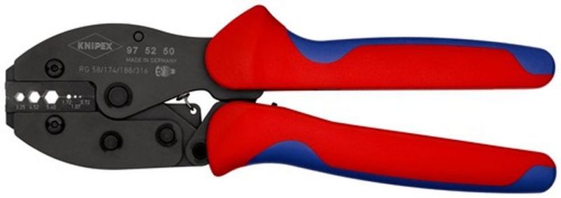 NW-KNIPEX Crimpzange (Länge 220 mm / 0,72/1,07/1,72/3,25/4,52/5,4 mm² 498 g) - 97 52 50