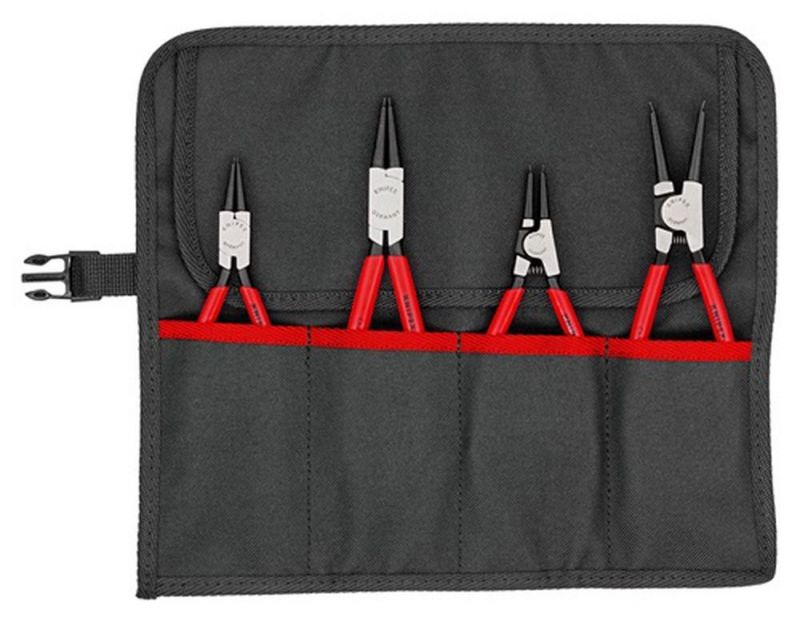 NW-KNIPEX Sicherungsringzangen-Satz (4-teilig in Rolltasche / 10 - 60 mm) - 00 19 56 V01