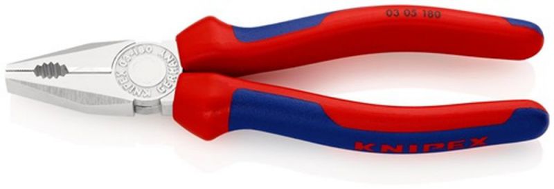 NW-KNIPEX Kombizange (Länge 180 mm / verchromt Mehrkomponentenhüllen) - 03 05 180
