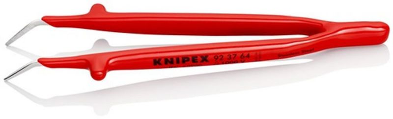 NW-KNIPEX Präzisionspinzette Länge 150 mm 45° gewinkelt - 92 37 64