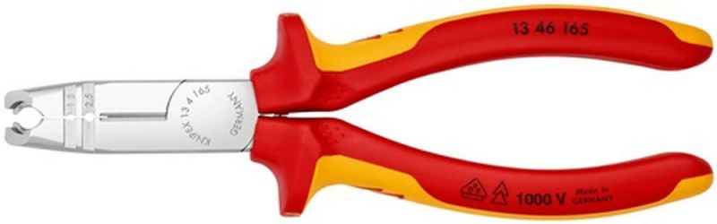 NW-KNIPEX Abmantelungszange (Länge 165 mm / verchromt Mehrkomponenten-Hüllen) - 13 46 165